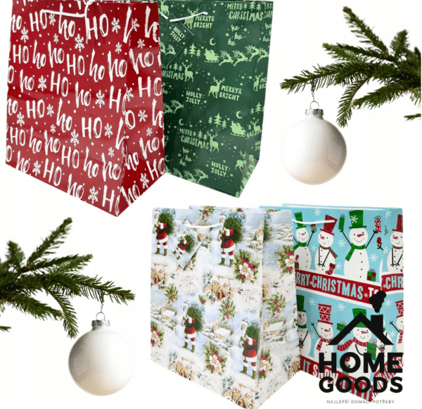 Crelando sada dárkových vánočních tašek