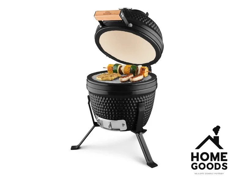 Grillmeister Keramický gril na dřevěné uhlí, Ø 26,5 cm