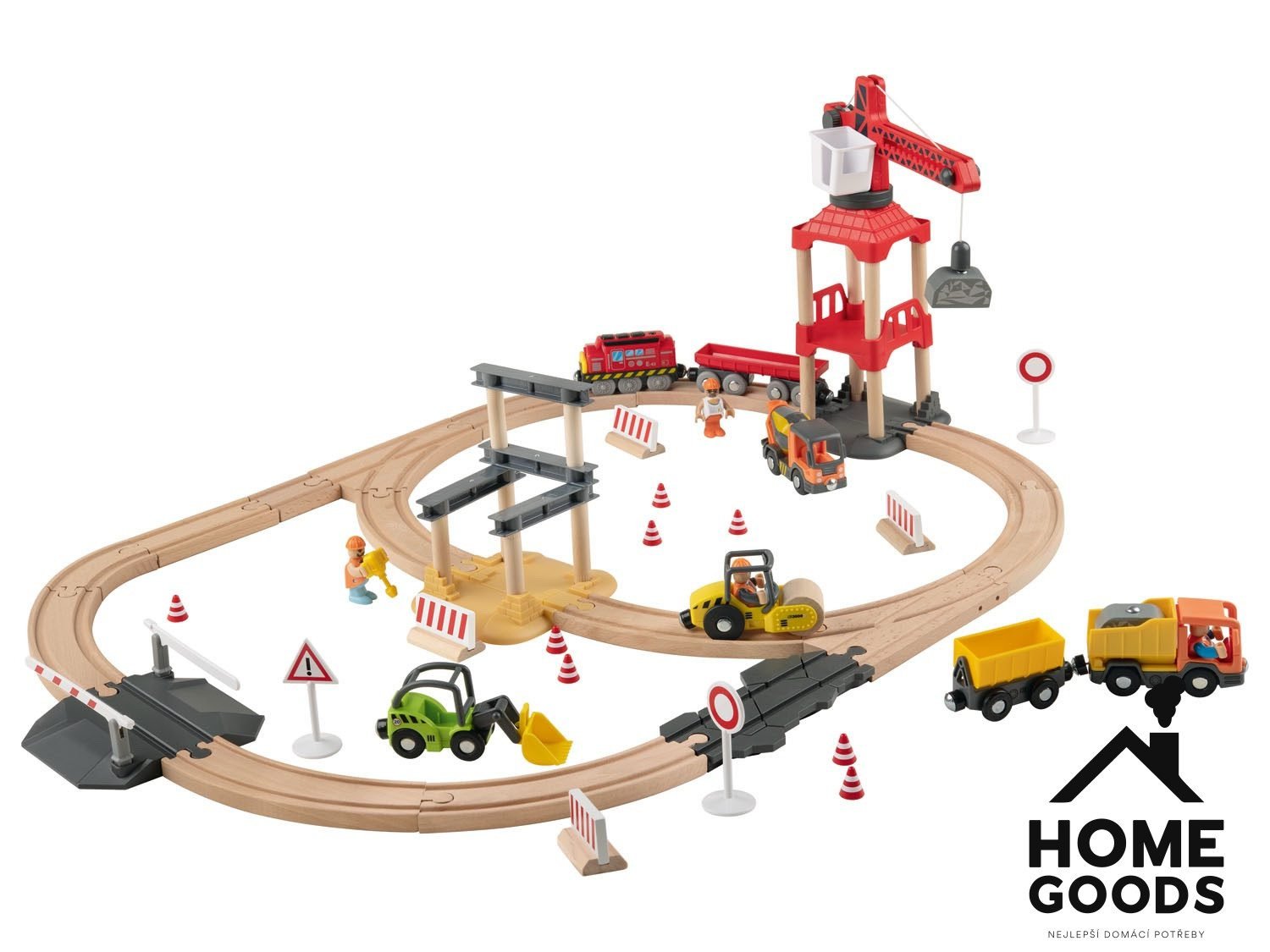 Playtive Dřevěná železnice Staveniště