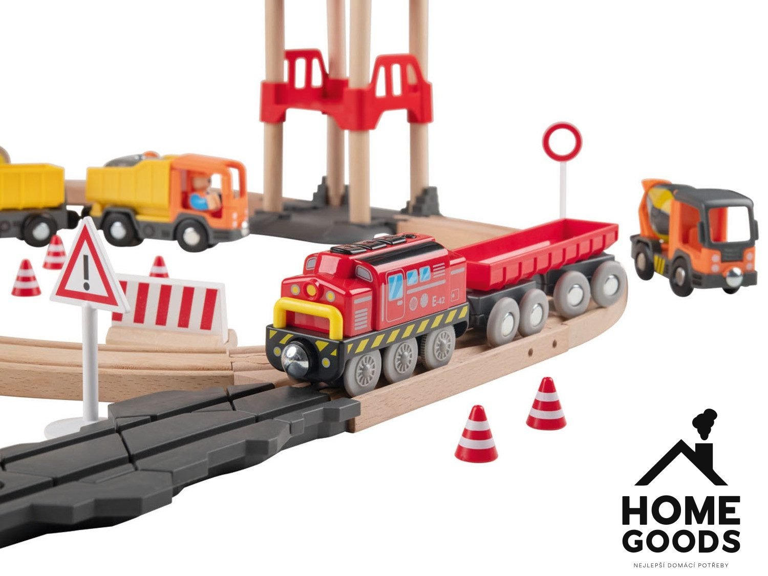 Playtive Dřevěná železnice Staveniště - Obrázek 5