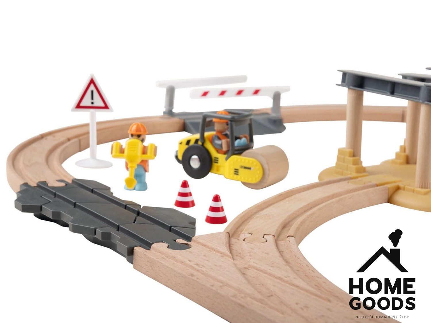 Playtive Dřevěná železnice Staveniště - Obrázek 6