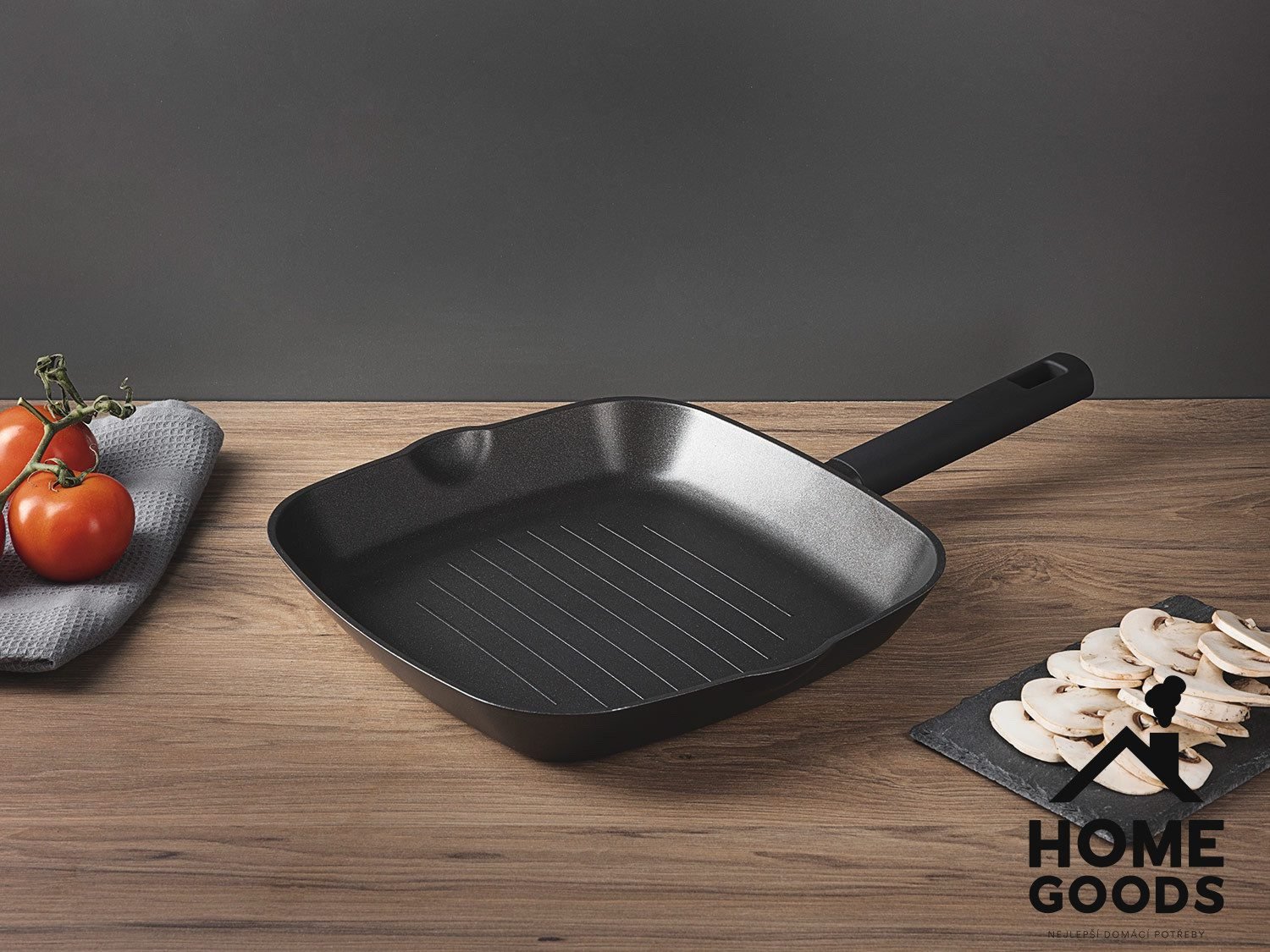 Masterpro Grilovací pánev z kovaného hliníku, Ø 28 cm - Obrázek 5