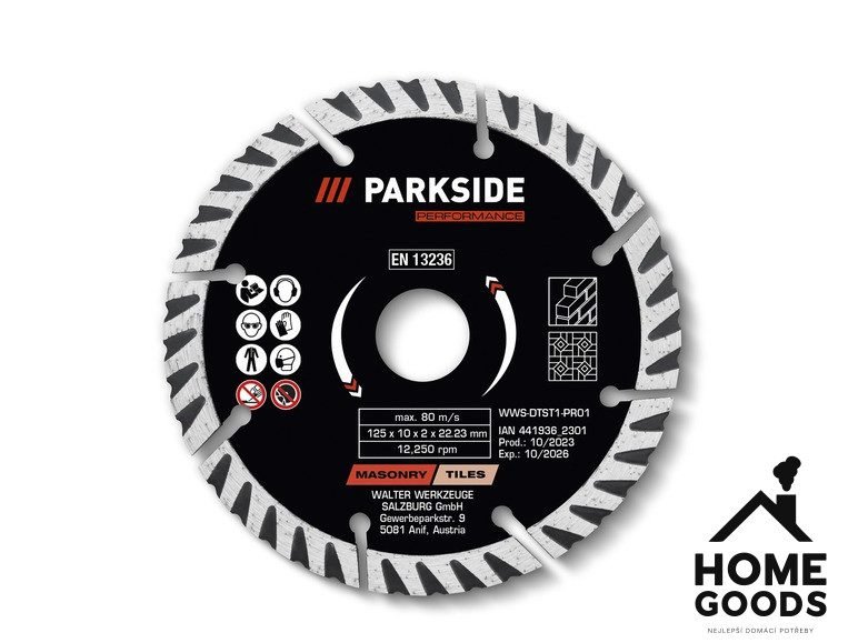 PARKSIDE Diamantový řezný kotouč - Obrázek 3