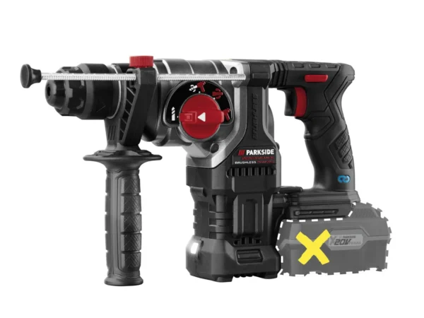 PARKSIDE PERFORMANCE® Aku kombinované kladivo PKHAP 20-Li C4 – bez akumulátoru a nabíječky