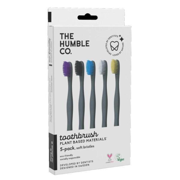 The Humble Co. Brush Plant přírodní zubní kartáček ultra soft 5 ks