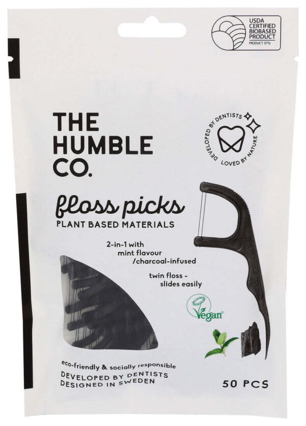 The Humble Co. Floss Picks dentální párátka 50 ks