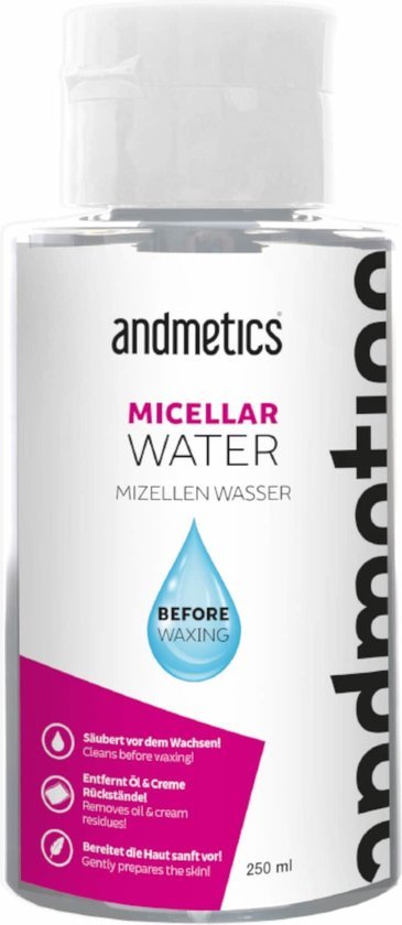 Andmetics Micelární voda před depilací voskem 250 ml