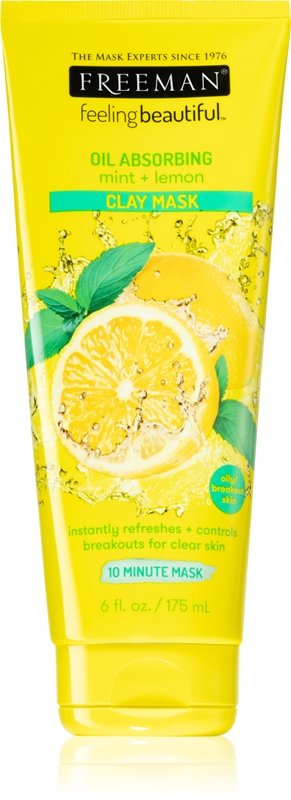 Freeman Feeling Beautiful osvěžující maska na redukci mastnoty pleti 175 ml