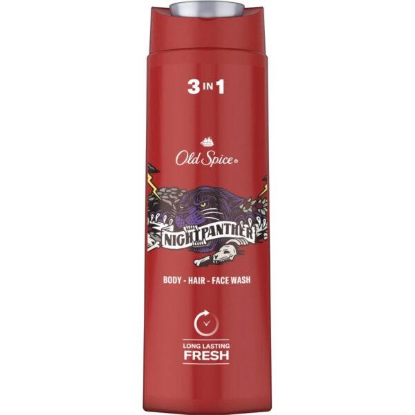 Old Spice Night Panther sprchový gel a šampon 3v1 pro muže 400 ml